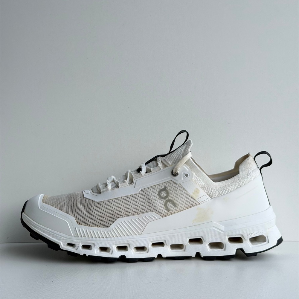 On Cloudultra Mens 14 White Cushion Comfort Trail Running Shoes Mesh Helion - Picture 3 of 10